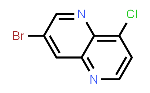 CAS No. 97267-61-3, 3-Bromo-8-chloro-1,5-naphthyridine