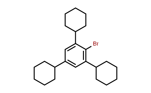 CAS No. 97443-80-6, 2-Bromo-1,3,5-tricyclohexylbenzene