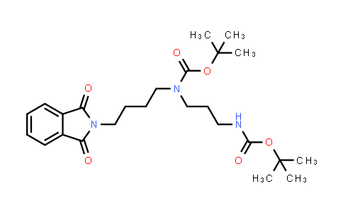 CAS No. 97628-85-8, Carbamic acid, [4-(1,3-dihydro-1,3-dioxo-2H-isoindol-2-yl)butyl][3-[[(1,1-dimethylethoxy)carbonyl]amino]propyl]-, 1,1-dimethylethyl ester