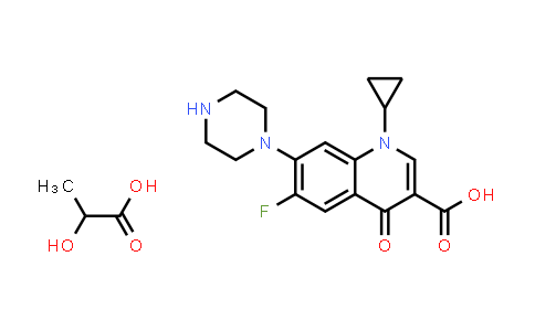 MC583312 | 97867-33-9 | 1-Cyclopropyl-6-fluoro-4-oxo-7-(piperazin-1-yl)-1,4-dihydroquinoline-3-carboxylic acid compound with 2-hydroxypropanoic acid (1:1)