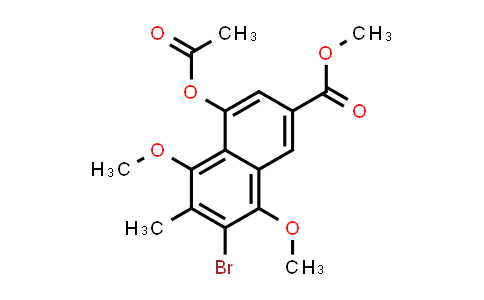 97944-76-8 | 2-Naphthalenecarboxylic acid, 4-(acetyloxy)-7-bromo-5,8-dimethoxy-6-methyl-, methyl ester
