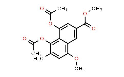 MC583334 | 97944-86-0 | 2-Naphthalenecarboxylic acid, 4,5-bis(acetyloxy)-8-methoxy-6-methyl-, methyl ester