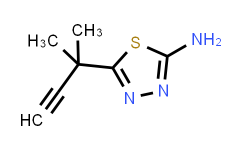 CAS No. 97987-64-9, 5-(2-Methylbut-3-yn-2-yl)-1,3,4-thiadiazol-2-amine