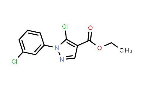 CAS No. 98534-74-8, ethyl 5-chloro-1-(3-chlorophenyl)-1H-pyrazole-4-carboxylate