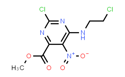 CAS No. 98546-07-7, Methyl 2-chloro-6-((2-chloroethyl)amino)-5-nitropyrimidine-4-carboxylate
