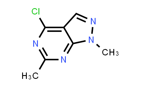 CAS No. 98550-75-5, 4-Chloro-1,6-dimethyl-1H-pyrazolo[3,4-d]pyrimidine