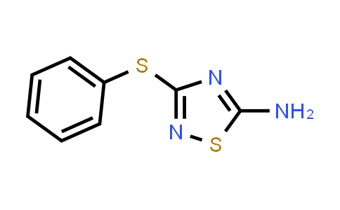 CAS No. 98555-22-7, 1,2,4-Thiadiazol-5-amine, 3-(phenylthio)-