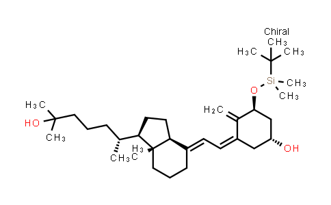 CAS No. 98728-26-8, (1R,3S,Z)-3-(tert-butyldimethylsilyloxy)-5-((E)-2-((1R,3aS,7aR)-1-((R)-6-hydroxy-6-methylheptan-2-yl)-7a-methyldihydro-1H-inden-4(2H,5H,6H,7H,7aH)-ylidene)ethylidene)-4-methylenecyclohexanol