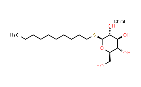 CAS No. 98854-16-1, (2S,3R,4S,5S,6R)-2-(Decylthio)-6-(hydroxymethyl)tetrahydro-2H-pyran-3,4,5-triol