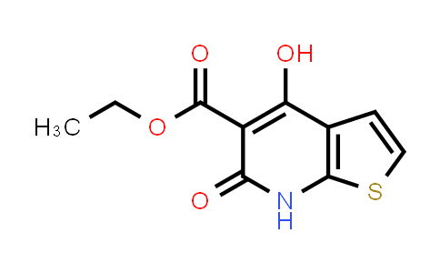 CAS No. 99429-68-2, Thieno[2,3-b]pyridine-5-carboxylic acid, 6,7-dihydro-4-hydroxy-6-oxo-, ethyl ester