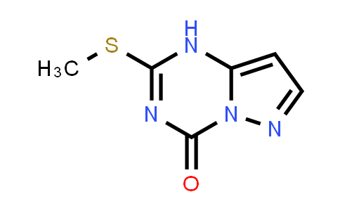 CAS No. 54346-18-8, 2-(methylsulfanyl)-1H,4H-pyrazolo[1,5-a][1,3,5]triazin-4-one