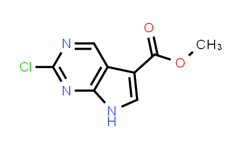 CAS No. 1352396-67-8, methyl 2-chloro-7H-pyrrolo[2,3-d]pyrimidine-5-carboxylate