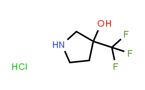 CAS No. 1334147-81-7, 3-(trifluoromethyl)pyrrolidin-3-ol hydrochloride
