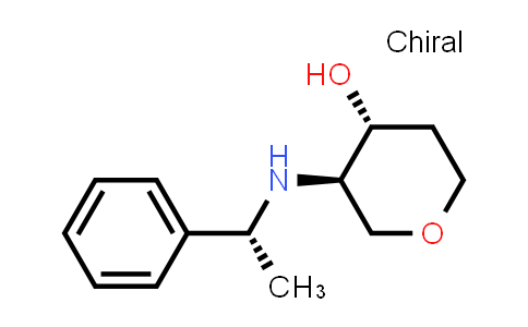 CAS No. 2173637-03-9, (3R,4R)-3-{[(1R)-1-phenylethyl]amino}oxan-4-ol