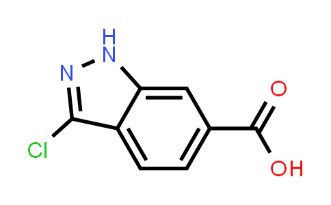 CAS No. 1086391-21-0, 3-chloro-1H-indazole-6-carboxylic acid