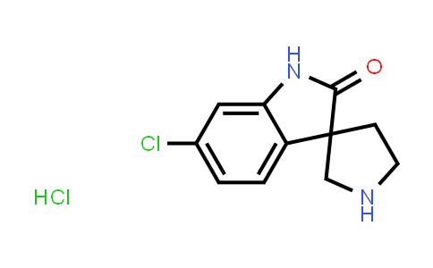 CAS No. 2173991-58-5, 6-chloro-1,2-dihydrospiro[indole-3,3'-pyrrolidin]-2-one hydrochloride