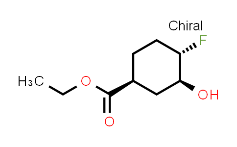 CAS No. 2165650-19-9, ethyl (1S,3S,4S)-4-fluoro-3-hydroxycyclohexane-1-carboxylate
