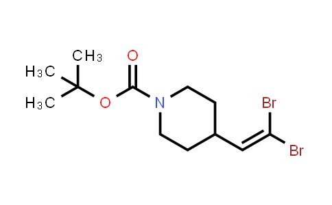 CAS No. 203664-61-3, tert-butyl 4-(2,2-dibromoethenyl)piperidine-1-carboxylate
