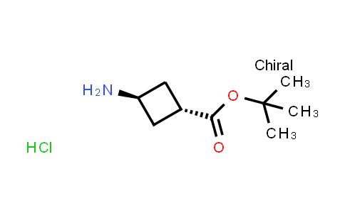 CAS No. 2173637-24-4, tert-butyl trans-3-aminocyclobutane-1-carboxylate hydrochloride
