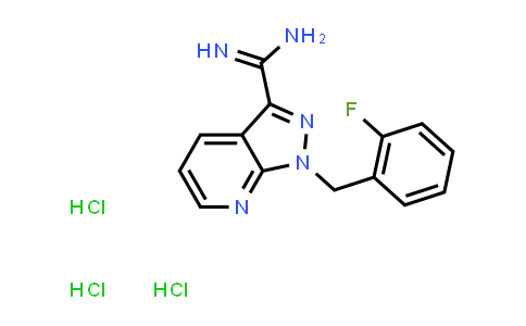 CAS No. 1630906-65-8, 1-(2-fluoro-benzyl)-1h-pyrazolo[3,4-b]pyridine-3-carboxamidine trihydrochloride