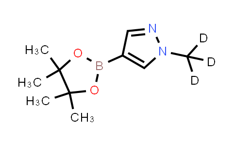 1022151-50-3 | 1-(2H3)methyl-4-(tetramethyl-1,3,2-dioxaborolan-2-yl)-1H-pyrazole