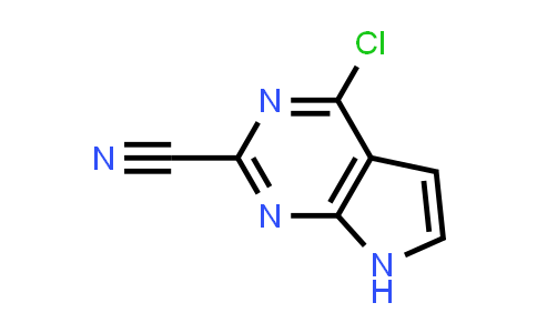 CAS No. 1638764-76-7, 4-chloro-7H-pyrrolo[2,3-d]pyrimidine-2-carbonitrile