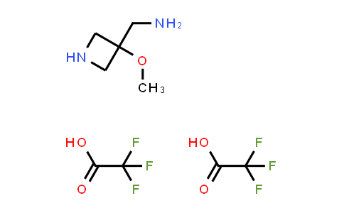 CAS No. 2173090-18-9, (3-methoxyazetidin-3-yl)methanamine; bis(trifluoroacetic acid)