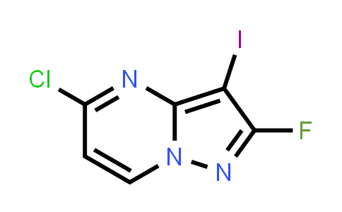 CAS No. 1638771-79-5, 5-chloro-2-fluoro-3-iodopyrazolo[1,5-a]pyrimidine