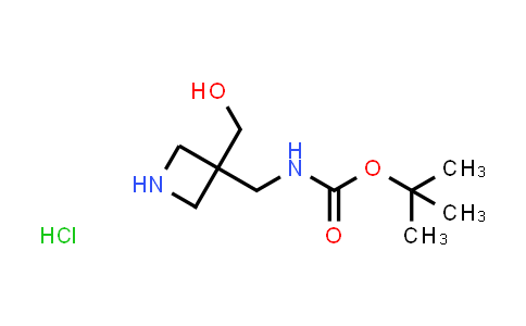 CAS No. 2173991-96-1, tert-butyl N-{[3-(hydroxymethyl)azetidin-3-yl]methyl}carbamate hydrochloride