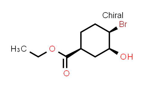 CAS No. 2227198-93-6, ethyl (1S,3S,4R)-4-bromo-3-hydroxycyclohexane-1-carboxylate