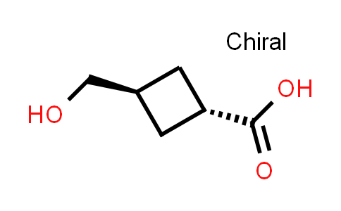 CAS No. 1781036-60-9, trans-3-(hydroxymethyl)cyclobutane-1-carboxylic acid