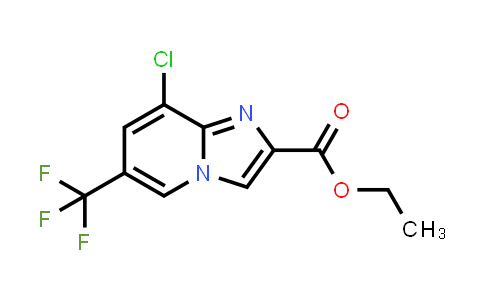 CAS No. 353258-31-8, Ethyl 8-chloro-6-(trifluoromethyl)imidazo[1,2-a]-pyridine-2-carboxylate