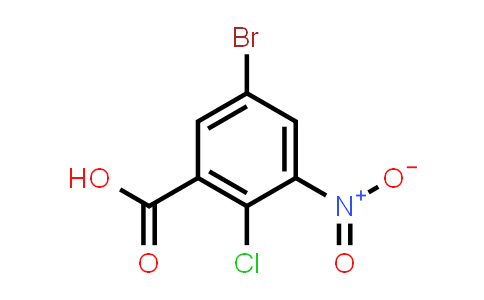 CAS No. 60541-88-0, 5-Bromo-2-chloro-3-nitrobenzoic acid
