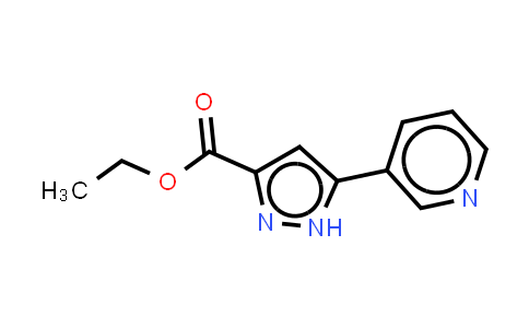 CAS No. 251658-58-9, 1H-Pyrazole-3-carboxylicacid, 5-(3-pyridinyl)-, ethyl ester