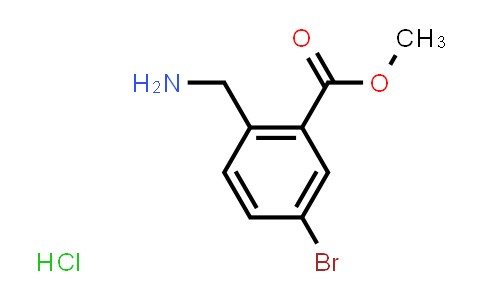 CAS No. 1638487-45-2, methyl 2-aminomethyl-5-bromobenzoate.HCl
