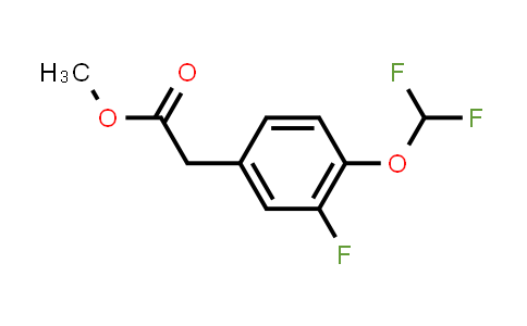 CAS No. 1261503-17-6, methyl 4-(difluoromethoxy)-3-fluorophenylacetate
