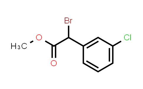 CAS No. 137420-52-1, methyl 2-bromo-2-(3-chlorophenyl)acetate