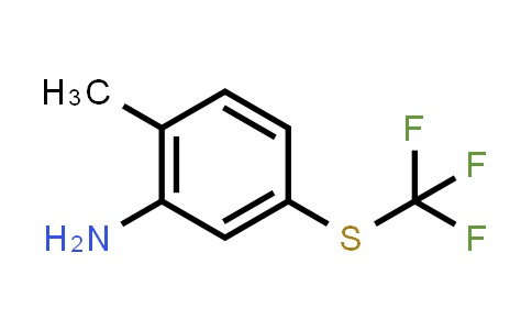 CAS No. 933673-21-3, 2-Methyl-5-[(trifluoromethyl)sulfanyl]aniline