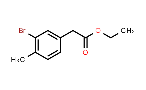 CAS No. 1201633-86-4, Ethyl 2-(3-bromo-4-methylphenyl)acetate