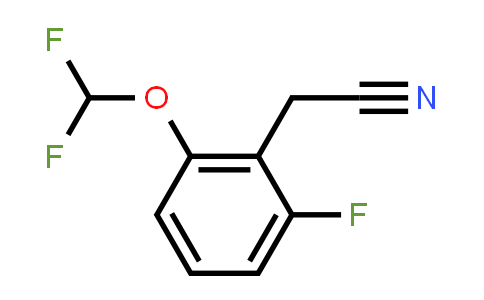 CAS No. 1261862-28-5, 2-(difluoromethoxy)-6-fluorophenylacetonitrile