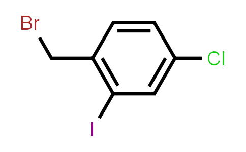 CAS No. 343929-11-3, 1-(bromomethyl)-4-chloro-2-iodobenzene