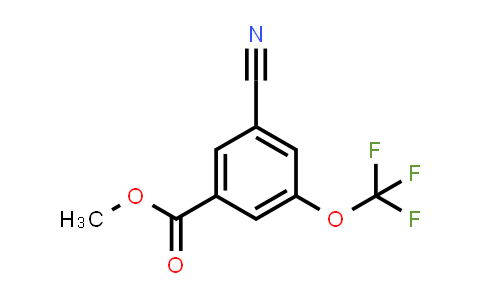 CAS No. 1306763-54-1, methyl 3-cyano-5-(trifluoromethoxy)benzoate