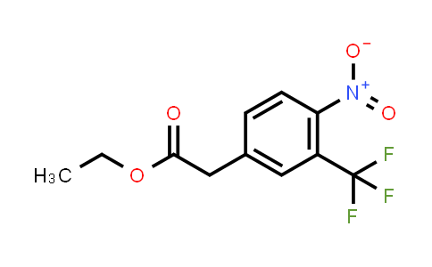 CAS No. 952210-98-9, Ethyl (4-nitro-3-(trifluoromethyl)phenyl)acetate