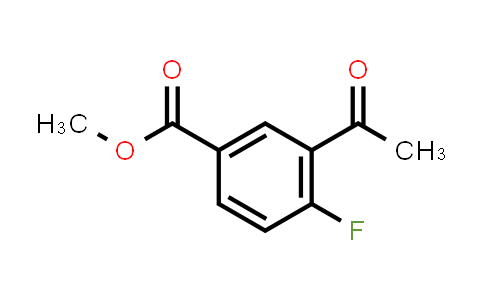 CAS No. 198477-82-6, methyl 3-acetyl-4-fluorobenzoate