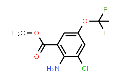 CAS No. 1003708-08-4, 2-amino-3-chloro-5-(trifluoromethoxy)benzoic acid methyl ester