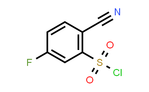 CAS No. 612541-15-8, 2-cyano-5-fluorophenylsulfonyl chloride