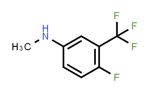 CAS No. 1187386-25-9, N-methyl-4-fluoro-3-(trifluoromethyl)aniline