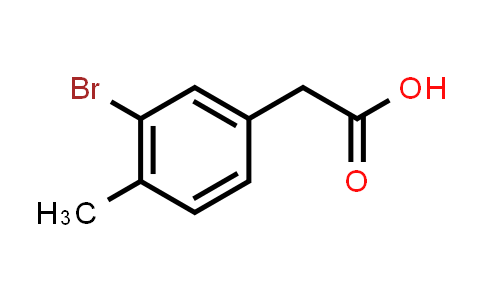CAS No. 1201633-84-2, 2-(3-Bromo-4-methylphenyl)acetic acid