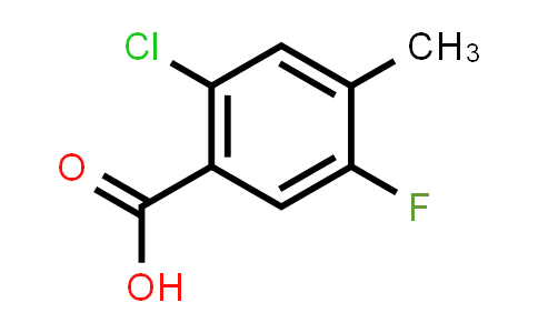 CAS No. 103877-61-8, 2-chloro-5-fluoro-4-methylbenzoic acid