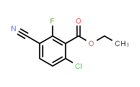 CAS No. 1805561-18-5, Ethyl 3-cyano-6-chloro-2-fluorobenzoate